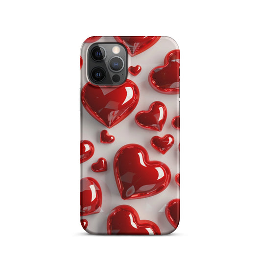 Red Hearts Phone case for iPhone